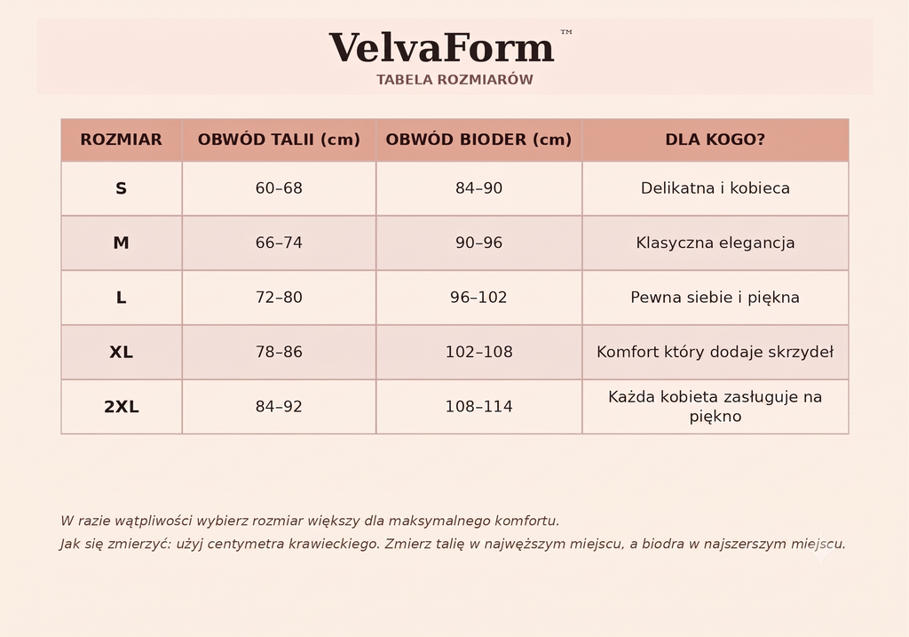 VelvaForm™ Body – Wyszczuplające z efektem Push-Up